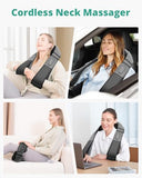 Medcursor Neck Massager with Heat - Deep Tissue Pain Relief, Rechargeable Shiatsu Neck and Shoulder Massager, Ideal Choice for Men, Women, Mom & Dad