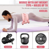 Exercise Hip Thrust Belt - Dumbbell Hip Thrust Belt, Thicken & Widen, Comfortable (Pink)