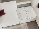 MOOSE Oversized Sectional Modular Sofa,Modern Comfort L Shape Sectional Couch Wide Deep seat