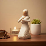 PlentifulHome Virgin Mary Holding Baby Jesus Statue, 5.91 Inch