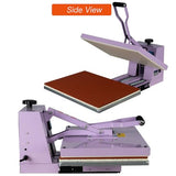 16x24 Manual Heat Press Machine with Slide-Out Base, 2000W Clamshell Heat Press for T-Shirts