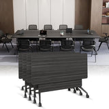 Folding Conference Room Tables with Wheel -Modern Large Modular Conference Table