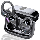 75hrs Bluetooth 5.4 Headphone Sport, 2026 Bluetooth Earbuds Stereo Deep Bass Over Ear Bud with Earhooks