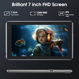 7 inch Tablet, Android Tablet with Case, 2GB+32GB+1TB (Expand), Quad-Core, BT