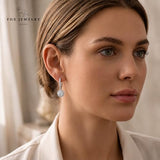14k Gold GRA Moissanite & IGI Lab Grown Diamond Earrings
