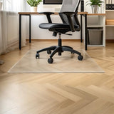 Clear Office Chair Mat 42in x 77in, Durable Desk Chair Mat for Hardwood Floor, Heavy Duty Plastic Office Floor Mat Under Rolling Chairs for Easy Glide and Protection,Clear 3mm Thickness