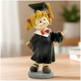 PlentifulHome Graduation Girl Figurine, Resin Graduate Statue, 4.92 Inch