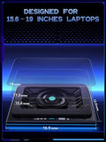 llano V12 Gaming Laptop Cooling Pad, RGB Laptop Cooler, Laptop Cooling Fan Stand with 5.5 Inch Powerful Turbofan