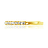 Oseew Lab Grown Diamond Wedding Band For womens Stackable Bands and Wedding Rings(yellow gold)