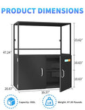 VCGGAIP 3D Printer Stand Multiple Printers Filament Storage