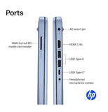 HP 14" Business Laptop Computer with 1-Year Office 365, Intel Quad-Core N150 Processor, 4GB RAM 640GB Storage (128GB UFS+512GB SD Card), Windows 11 Home, PLUSERA Earphones, Sky Blue