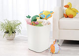 Besli 2 Gallon Small Trash Can Garbage Can Wastebasket for Bathroom Bedroom Kitchen Office (White, 2 Pack)