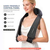 PERLEVI Cordless Neck Shoulder Massager with Heat, Deep Tissue Shiatsu Kneading for Pain Relief, Upgraded Straps Portable for Home Office Travel, Ideal Gifts for Men Women Mom Dad
