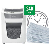 Leitz IQ Office Pro 80062000 CH Paper Shredder with Particle Cut Safety Level P4 20 Sheets Capacity 30 L Waste Bin