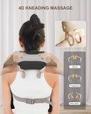 Heycool Cordless Neck and Shoulder Massager with Heat, Shiatsu Neck Back Massager Deep Tissue, 3 Massage Intensity & 2 Heating Area, Gifts for Women, Men