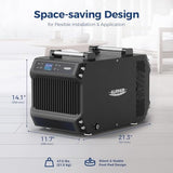 ALORAIR 145 Pints Crawlspace Dehumidifier with Pump, Galaxy 60P