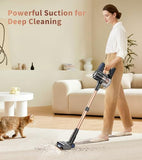 NADALY Cordless Vacuum Cleaner, 500W 40KPA Stick Vacuum with 45min Runtime, Anti-Tangle Vacuum Cleaners for Home, 1.5L Dust Cup, Rechargeable Wireless Vacuum for Hardwood Floor Carpet Pet Hair