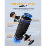 TREBLAB HD77 – Waterproof Bluetooth Speaker, 25W Loud 360° Sound, Deep Bass, IPX7, TWS Pairing, RGB Lights, 20H Battery, Portable Wireless Speaker for Outdoor, Beach, Camping, Party, Travel