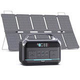 Daran portable station 600W(peak 1200W)with 100w solar panel,576Wh Small Lightweight Portable generator,100w usb-c pd output,1hr fast charging,1 AC Outlet,power bank for camping,spring outdoor use