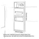 This WallMounted Stainless Steel Storage Shelf for Toilet Paper Trash Bin and ToiletriesPerfect for Kitchen