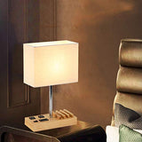 Dreamholder Desk Lamp with 3 USB Charging Ports, Table Lamp with 2AC Outlets and 3 Phone Stands, Nightstand Bedside Lamp