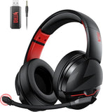 PS5 Headset with 2.4GHz for Ps5, Ps4, PC, Switch, Bluetooth 5.3 + 100Hrs Gaming Headphones with Noise Canceling Mic for Laptop