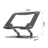 DTTLYQF 360° Rotatable Laptop Stand Adjustable Aluminum Alloy Notebook for 13-17 Inch Foldable Bracket(D)