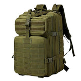 aiGear 45L Tactical Backpack for Men, All-Weather Military Assault Rucksack,3-Day Combat Pack with Molle System (45L Green)