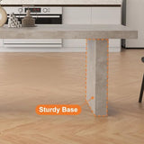 homary 70.9" Rectangle Dining Table, Farmhouse Kitchen Table for 4-6 People