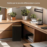 Eco-Friendly Kitchen Trash Cans | Reusable Integrated Bags for Garage, Office