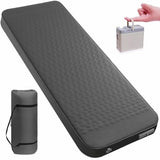 TPYOCQU Self Inflating Sleeping Pad with Electric Pump, 3.15" Ultra-Thick Memory Foam Camping Sleeping Mat with Pillow, 9.5 R-Value Insulated Camping Pad Mattress for Travel Car Tent (Grey-4Inches)