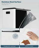 Dual Trash Can, Stainless Steel Kitchen Garbage Bin, Recycle Dustbin with Odor Control Box