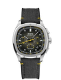 MIDO Multifort TV Chronograph - Swiss Automatic Watch for Men - Blue Dial- 41.2 x 42mm Stainless Steel Case and Bracelet with Additional Blue Fabric Strap - M0495271108100