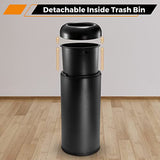 Commercial Trash Can 16.5 Gallon Open Top Outdoor Indoor Garbage Enclosure Inner with Lid Inside Barrel