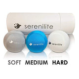 Serenilite 3X Hand Therapy Exercise Stress Ball Bundle for Adults, Grip Strengthening, Tri-Density Squeeze Balls, Hand Grip Strengthener, Soft, Medium & Hard Serenilite