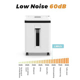 150-Sheet Paper Shredder Heavy Duty, Micro Cut and CDs/Cards, P5 Ultra Security, 60 Min Non Stop Shredder for Home Office