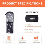 QEZER Down Sleeping Bag for Adults 600 Fill Power, Cold Weather Compact Ultralight All Seasons Sleeping Bag for Backpacking, Camping, Hiking