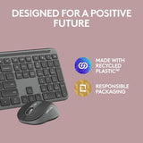 Logitech MK955 Signature Slim Wireless Keyboard and Mouse Combo, for Larger Hands, Quiet Typing and Clicking