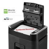 Professional Grade 150-Sheet Auto Feed Micro-Cut Paper and Credit Card Shredder