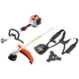 VEVOR String Trimmer, 25.2CC 2-Stroke, Gas Powered Weed Wacker, 16.9" Cordless Grass Trimmer, Multi-Functional Lawn Edger