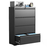 Wide Steel Storage Cabinet Commercial Drawer for Legal/Letter/A4 Size Files Assembly Required