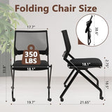 CLATINA Stackable & Foldable Conference Room Chairs, Waiting Room Chairs