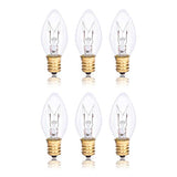 Simba Lighting C7 7W Replacement Bulb E12 Candelabra Base, 2700K, 6 Pack