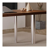 zhongxlla Standing Desk, Modern Office Executive Desk with Drawers