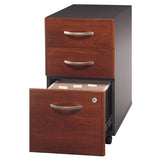 Bush Business Furniture Series C 3 Drawer Rolling File Cabinet in Hansen Cherry
