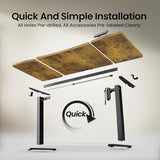 63 x 28 Inch Electric Standing Desk, Sit to Stand Up, Work Home Office Computer Table for Study, Walking Pad