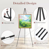 Easel Stand for Sign, 6 Pack Portable Easel for Painting, Foldable Black Metal Easel Display Stand Poster Holder