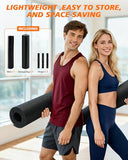 Rendpas Large Exercise Mat for Home Gym & Garage Flooring- 6'x4' /7'x5'/10'x6' (8mm), Non-Slip, High-Density & Shoe-Friendly | Thick Workout Mats