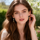 14K Gold Twisted Dangle Drop Earrings for Women Hypoallergenic Handmade Gold Earrings Spiral Leverback Drop Dangle Earrings Jewelry Trendy for Women Gifts