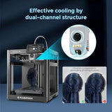 FLASHFORGE AD5M 3D Printer,600mm/s High-Speed CoreXY Printer,1-Click Auto Leveling, 220x220x220mm Build Volume